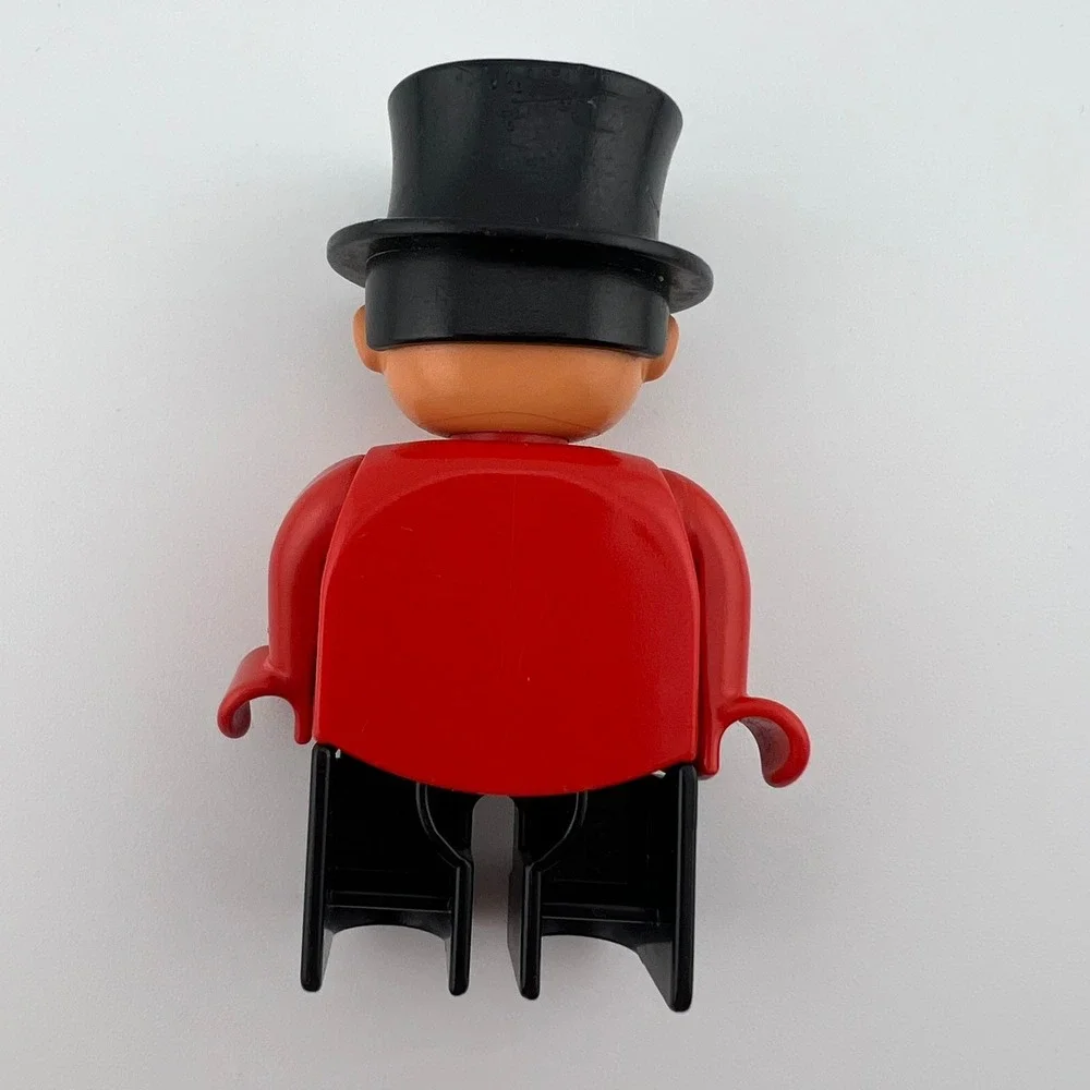 Vintage LEGO‎ Duplo Ringmaster Figure Red Coat Top Hat Vintage Circus Character